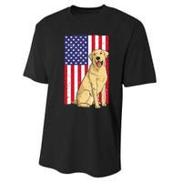 Cool Yellow Lab Art For Yellow Labrador Retriever Performance Sprint T-Shirt