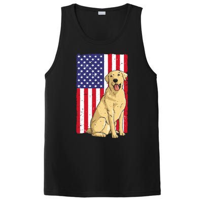 Cool Yellow Lab Art For Yellow Labrador Retriever PosiCharge Competitor Tank