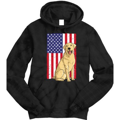 Cool Yellow Lab Art For Yellow Labrador Retriever Tie Dye Hoodie