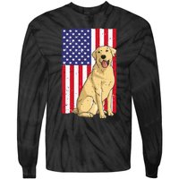 Cool Yellow Lab Art For Yellow Labrador Retriever Tie-Dye Long Sleeve Shirt