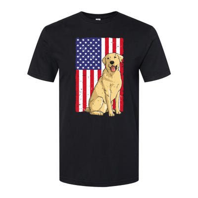 Cool Yellow Lab Art For Yellow Labrador Retriever Softstyle CVC T-Shirt