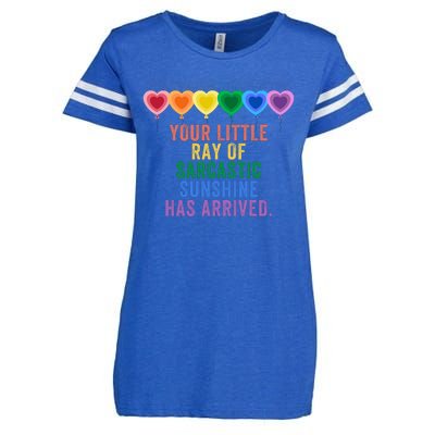 Colorful Your Little Ray Of Sarcastic Sunshine Has Arrived Enza Ladies Jersey Football T-Shirt