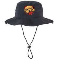 Cute Yellow Labrador Retriever Dog Art Golden Retriever Legacy Cool Fit Booney Bucket Hat