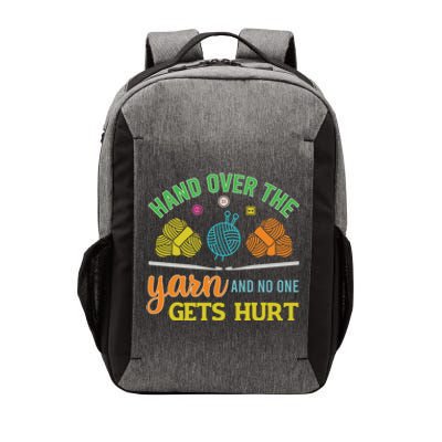 Crochet Yarn Lovers Hand Over The Yarn Funny Crocheting Gift Vector Backpack