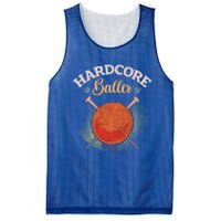 Crochet Yarn Lovers Hardcore Baller Funny Crocheting Gift Mesh Reversible Basketball Jersey Tank