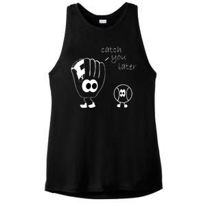 Catch You Later Funny Baseball Ladies PosiCharge Tri-Blend Wicking Tank