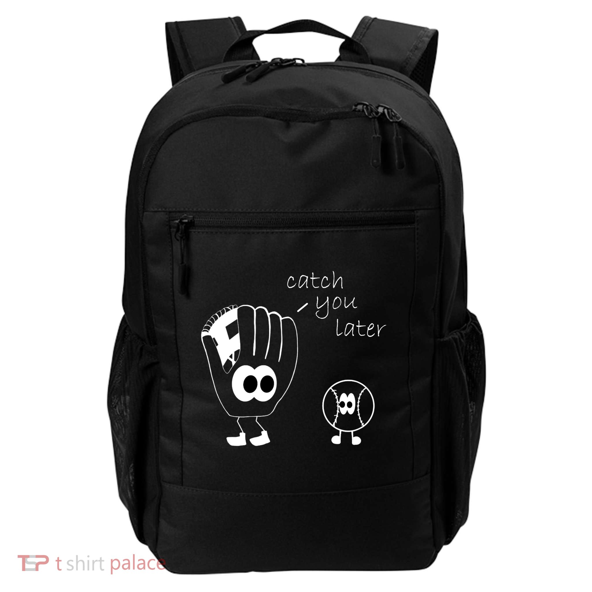 Catch You Later Funny Baseball Backpack