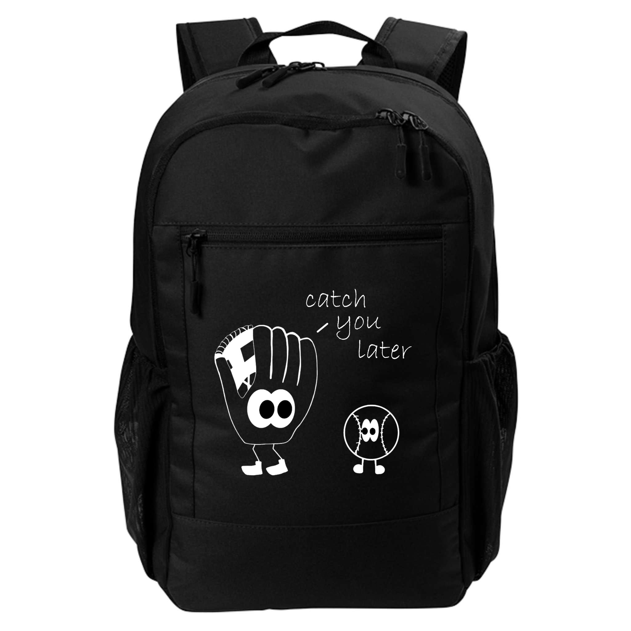 Catch You Later Funny Baseball Backpack