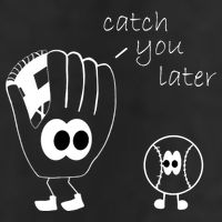 Catch You Later Funny Baseball Adult Drive Performance Visor