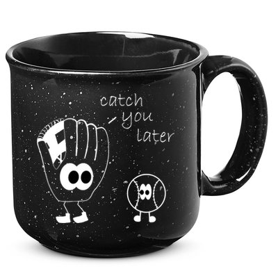 Catch You Later Funny Baseball 15oz Campfire Ceramic Mug