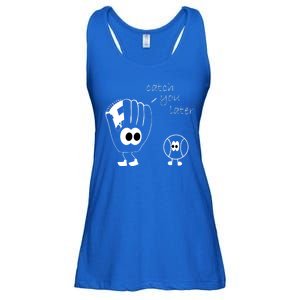 Catch You Later Funny Baseball Ladies Essential Flowy Tank