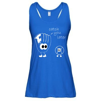 Catch You Later Funny Baseball Ladies Essential Flowy Tank