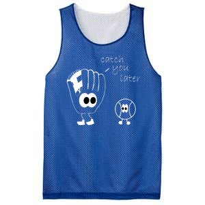 Catch You Later Funny Baseball Mesh Reversible Basketball Jersey Tank