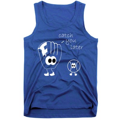 Catch You Later Funny Baseball Tank Top
