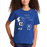 Catch You Later Funny Baseball Kids T-Shirt