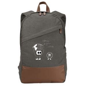 Catch You Later Funny Baseball Cotton Canvas Backpack