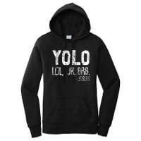 Christian Yolo Lol Jk Brb Jesus Christmas XMas Religious Women's Pullover Hoodie