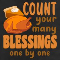 Count Your Many Blessings One By One Thanksgiving 7 Panel Mesh Trucker Snapback Hat