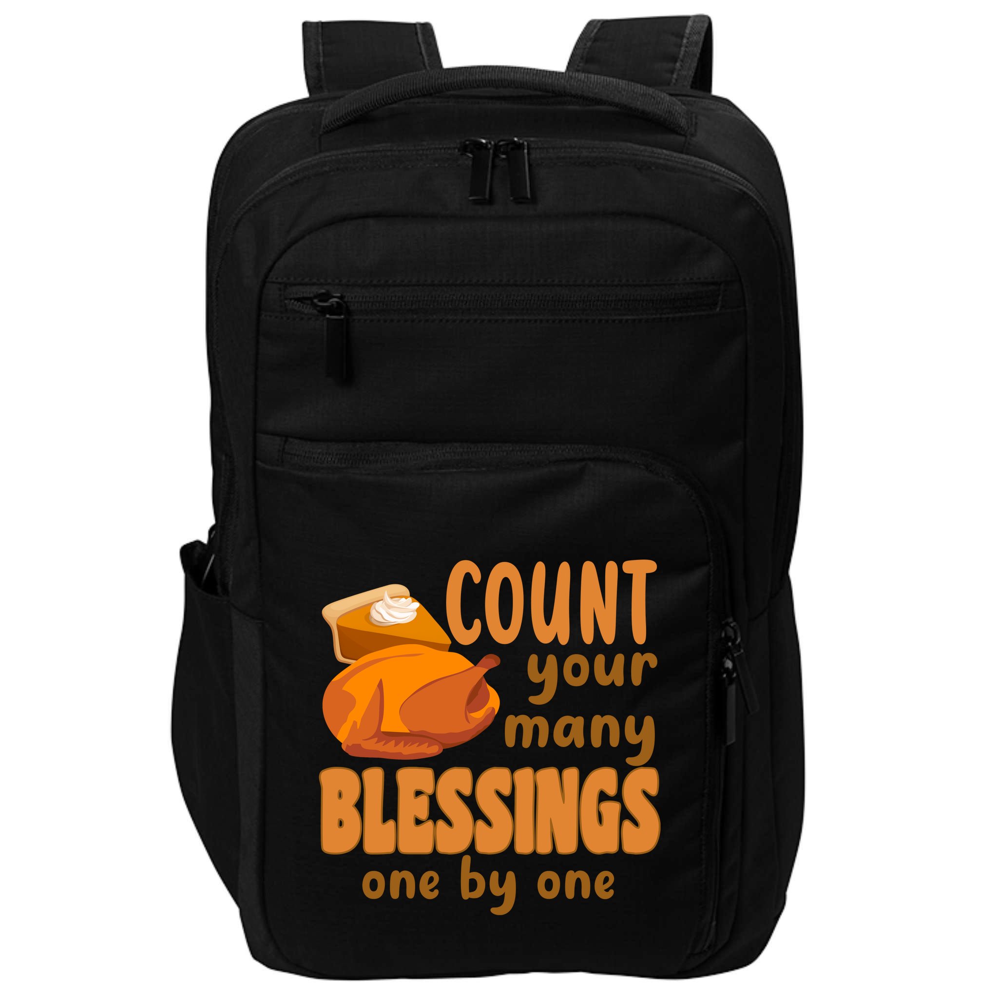 Count Your Many Blessings One By One Thanksgiving Impact Tech Backpack