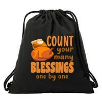 Count Your Many Blessings One By One Thanksgiving Drawstring Bag