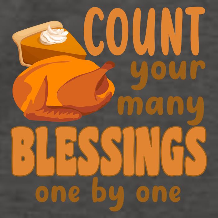Count Your Many Blessings One By One Thanksgiving Vector Backpack