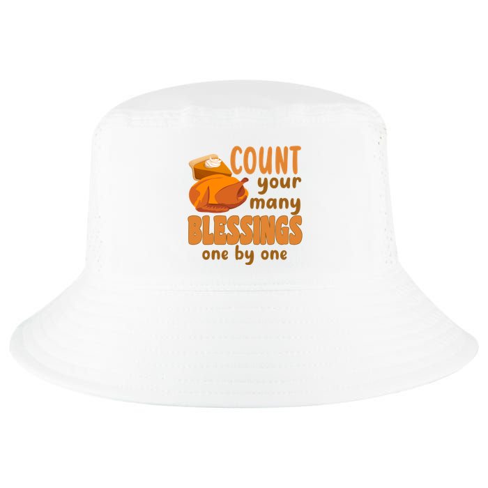 Count Your Many Blessings One By One Thanksgiving Cool Comfort Performance Bucket Hat