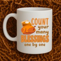Count Your Many Blessings One By One Thanksgiving Mug