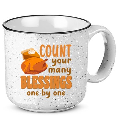 Count Your Many Blessings One By One Thanksgiving 15oz Campfire Ceramic Mug