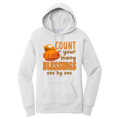 Count Your Many Blessings One By One Thanksgiving Women's Pullover Hoodie