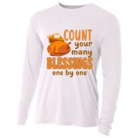 Count Your Many Blessings One By One Thanksgiving Cooling Performance Long Sleeve Crew