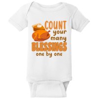 Count Your Many Blessings One By One Thanksgiving Baby Bodysuit