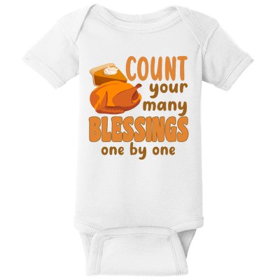 Count Your Many Blessings One By One Thanksgiving Baby Bodysuit