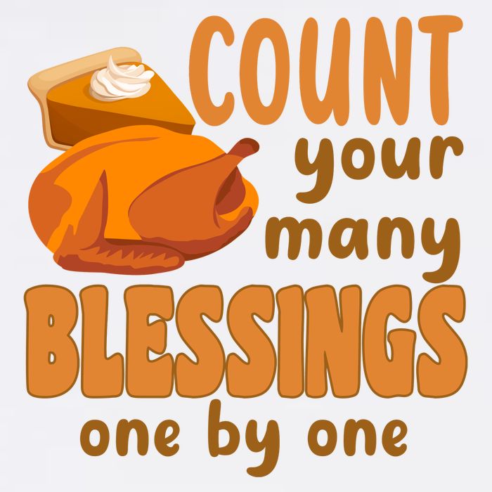 Count Your Many Blessings One By One Thanksgiving Baby Bodysuit