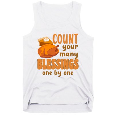Count Your Many Blessings One By One Thanksgiving Tank Top