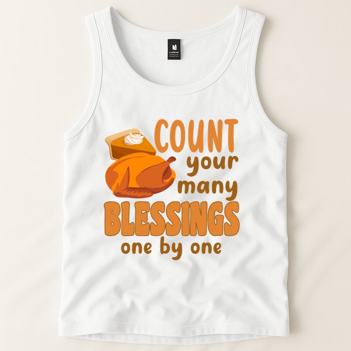 Count Your Many Blessings One By One Thanksgiving Tank Top