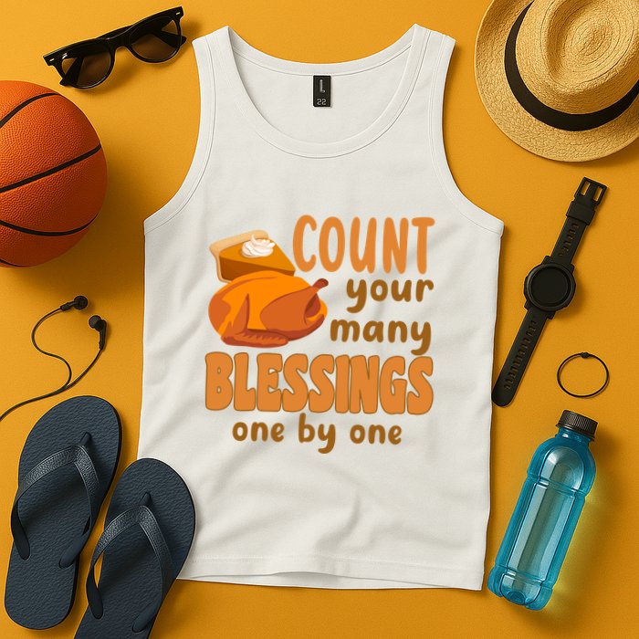Count Your Many Blessings One By One Thanksgiving Tank Top