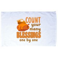 Count Your Many Blessings One By One Thanksgiving Microfiber Hand Towel