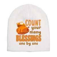 Count Your Many Blessings One By One Thanksgiving Short Acrylic Beanie