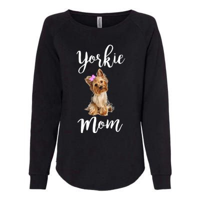 Cute Yorkie Mom Dog Apparel Gift Womens California Wash Sweatshirt