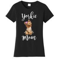 Cute Yorkie Mom Dog Apparel Gift Women's T-Shirt