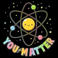 Cute You Matter Atoms Molecule Cell 16 in Basic Backpack