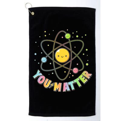 Cute You Matter Atoms Molecule Cell Platinum Collection Golf Towel