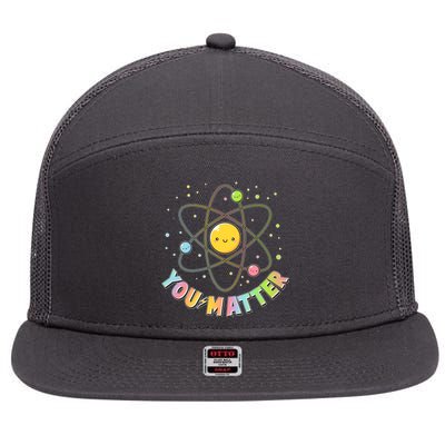 Cute You Matter Atoms Molecule Cell 7 Panel Mesh Trucker Snapback Hat