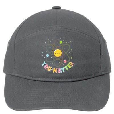 Cute You Matter Atoms Molecule Cell 7-Panel Snapback Hat