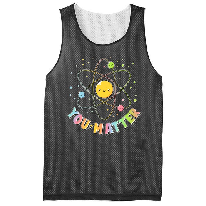 Cute You Matter Atoms Molecule Cell Mesh Reversible Basketball Jersey Tank