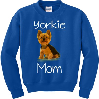 Cute Yorkie Mom Dog Gift Kids Sweatshirt