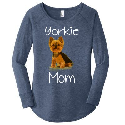 Cute Yorkie Mom Dog Gift Women's Perfect Tri Tunic Long Sleeve Shirt