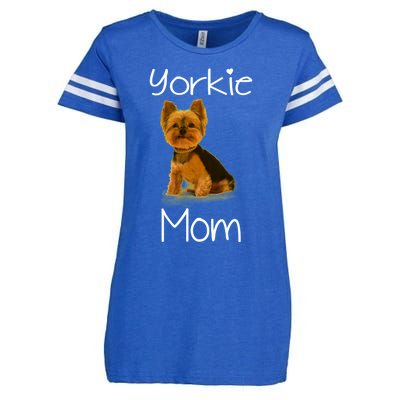 Cute Yorkie Mom Dog Gift Enza Ladies Jersey Football T-Shirt