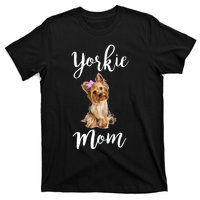 Cute Yorkie Mom Dog Apparel Gift T-Shirt