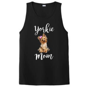 Cute Yorkie Mom Dog Apparel Gift PosiCharge Competitor Tank